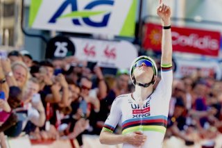 Tadej Pogacar a gagné son 3e Liège-Bastogne-Liège KEYSTONE/EPA/OLIVIER MATTHYS